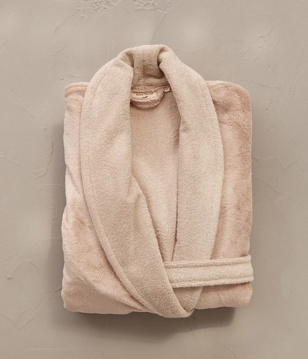 Robe de chambre bi-matière femme Rose