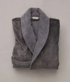 Robe de chambre bi-matière homme Gris