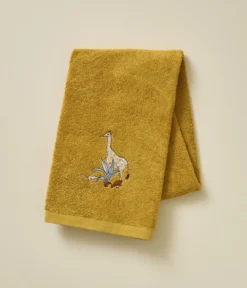 Serviette brodée L'oasis