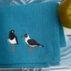 Serviette de table Marée basse brodé