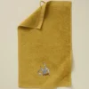 Serviette invité brodée L'oasis