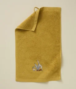 Serviette invité brodée L'oasis