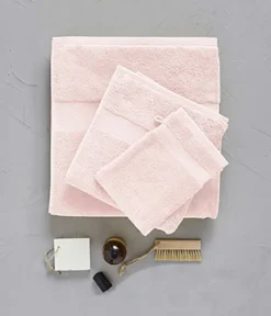Serviette invité coton rose middleton 30x50 cm