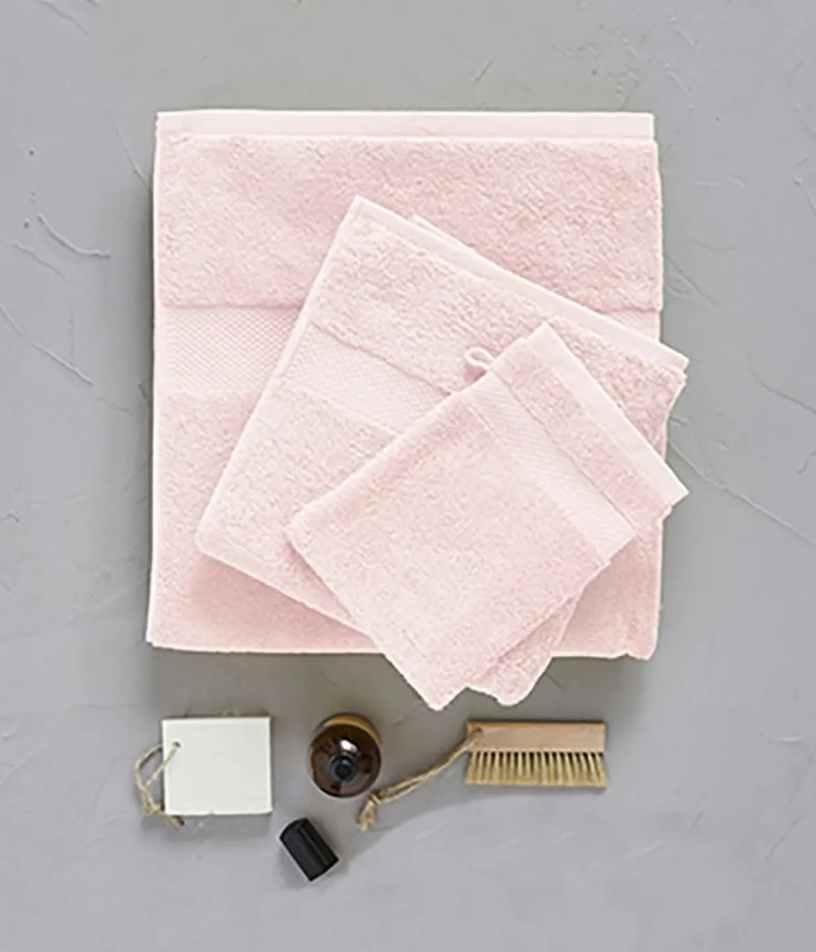 Serviette invité coton rose middleton 30x50 cm