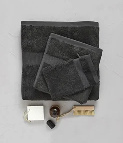 Serviette invité gris manhattan 30x50 cm
