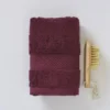 Serviette invité Prune