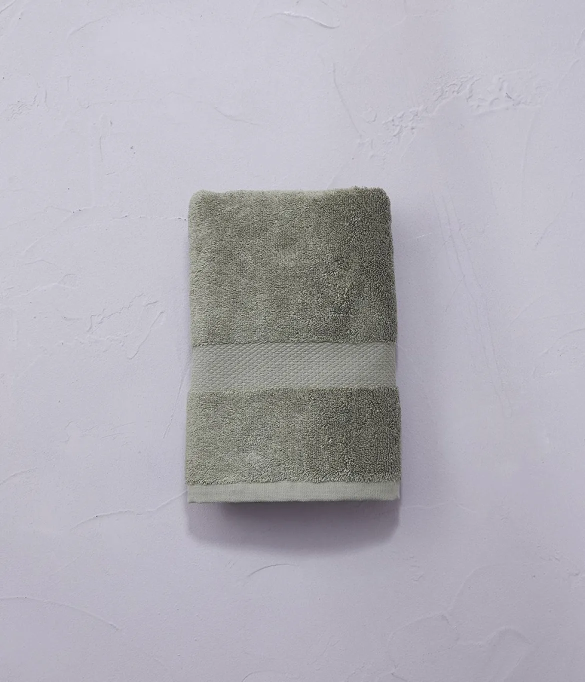 Serviette Vert vétiver 50x100 cm