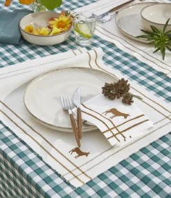 Set de table côtelé RDV au pré mascarpone