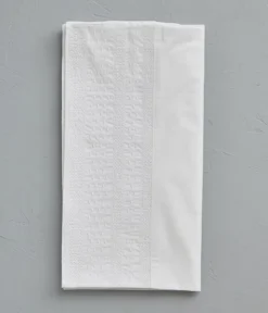 Taie de traversin Anecdotes blanc 43x185 cm