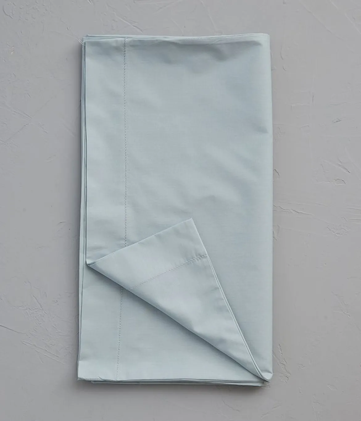 Taie de traversin percale bleu givré