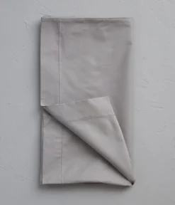 Taie de traversin percale gris galet