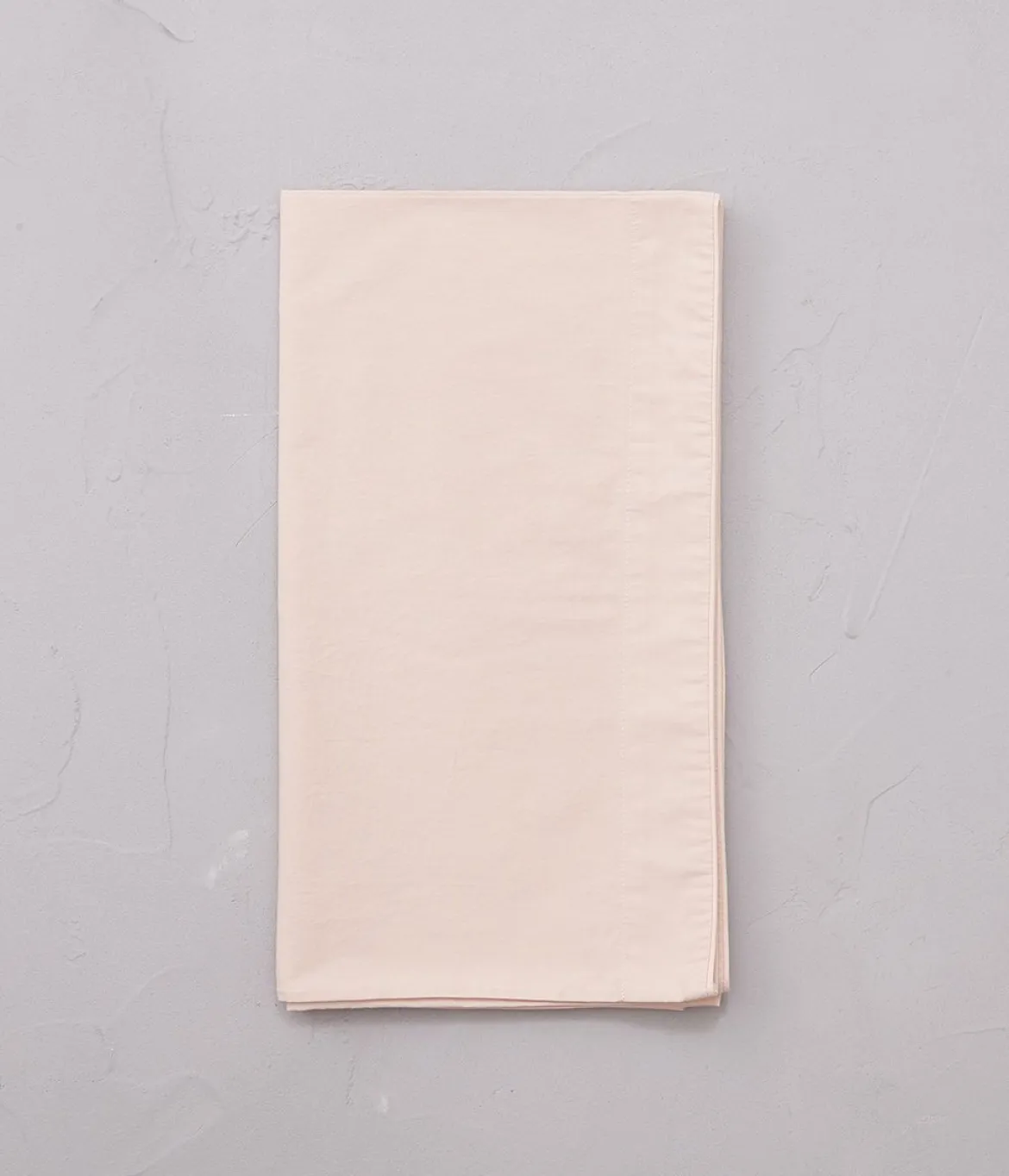 Taie de traversin percale lavée Rose nude