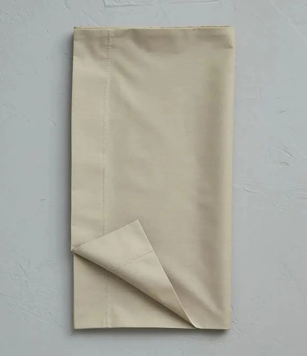 Taie de traversin percale marron terre battue