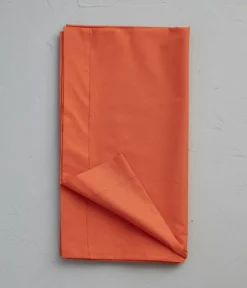 Taie de traversin percale orange étincelle