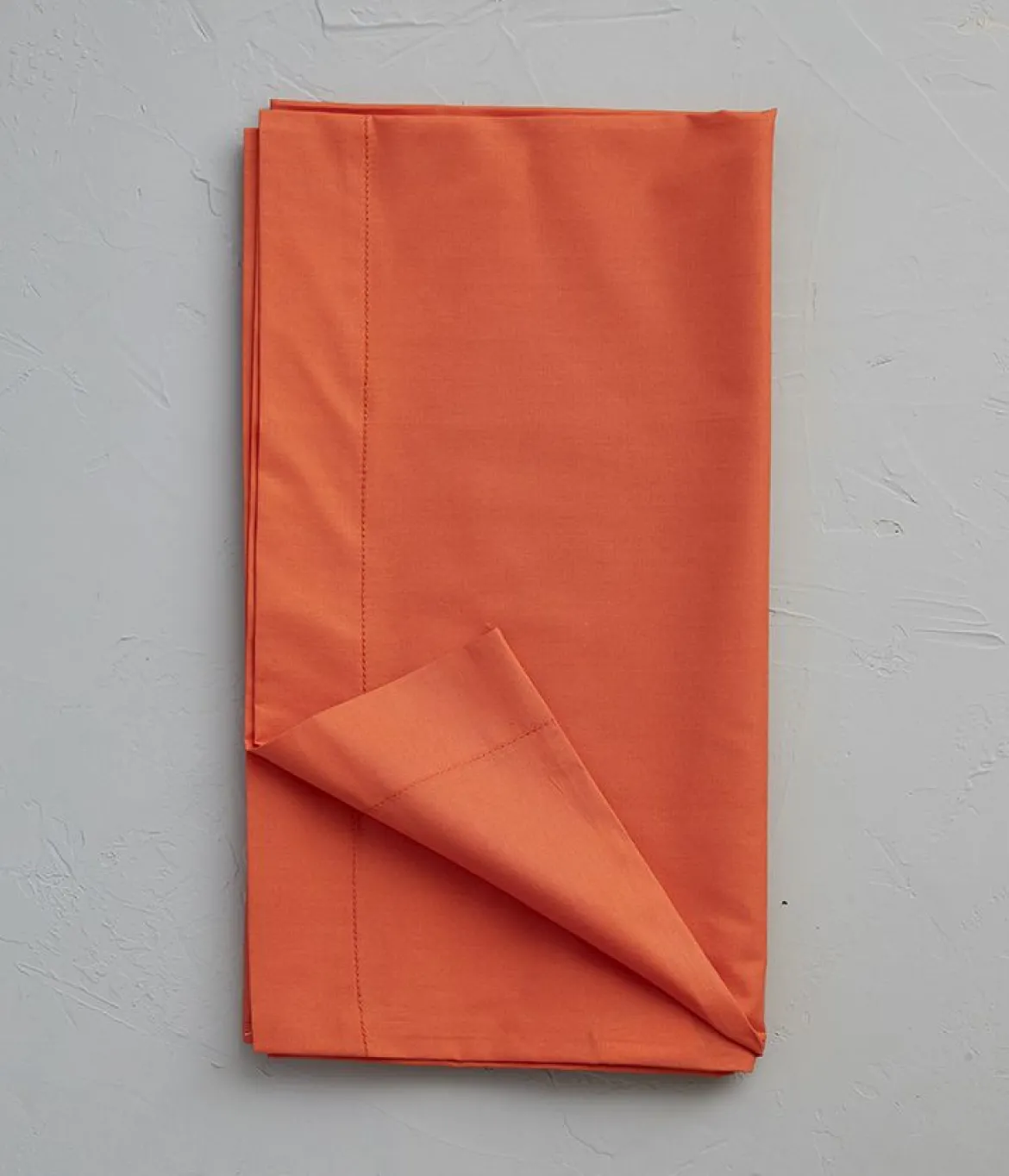Taie de traversin percale orange étincelle