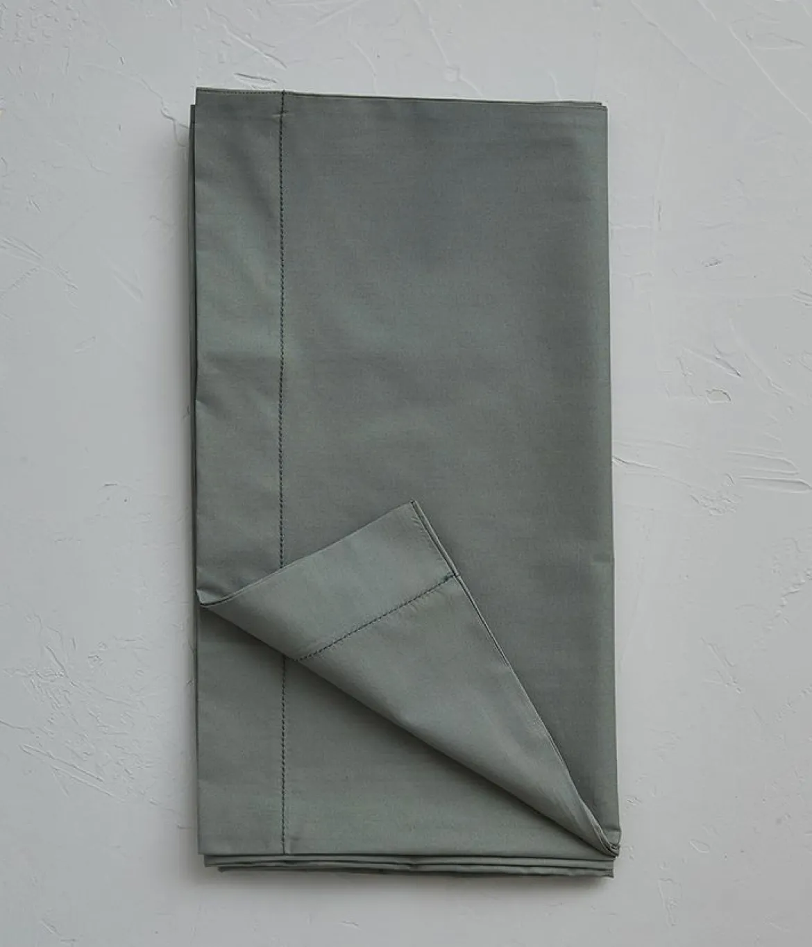 Taie de traversin percale vert alligator