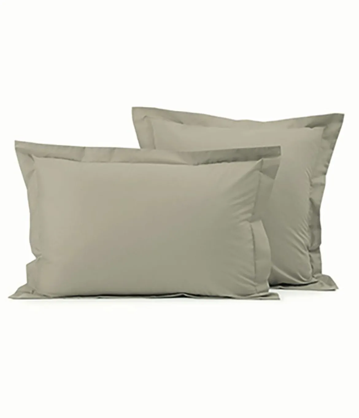 Taie d'oreiller coton beige chamois
