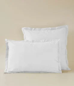 Taie d'oreiller coton blanc