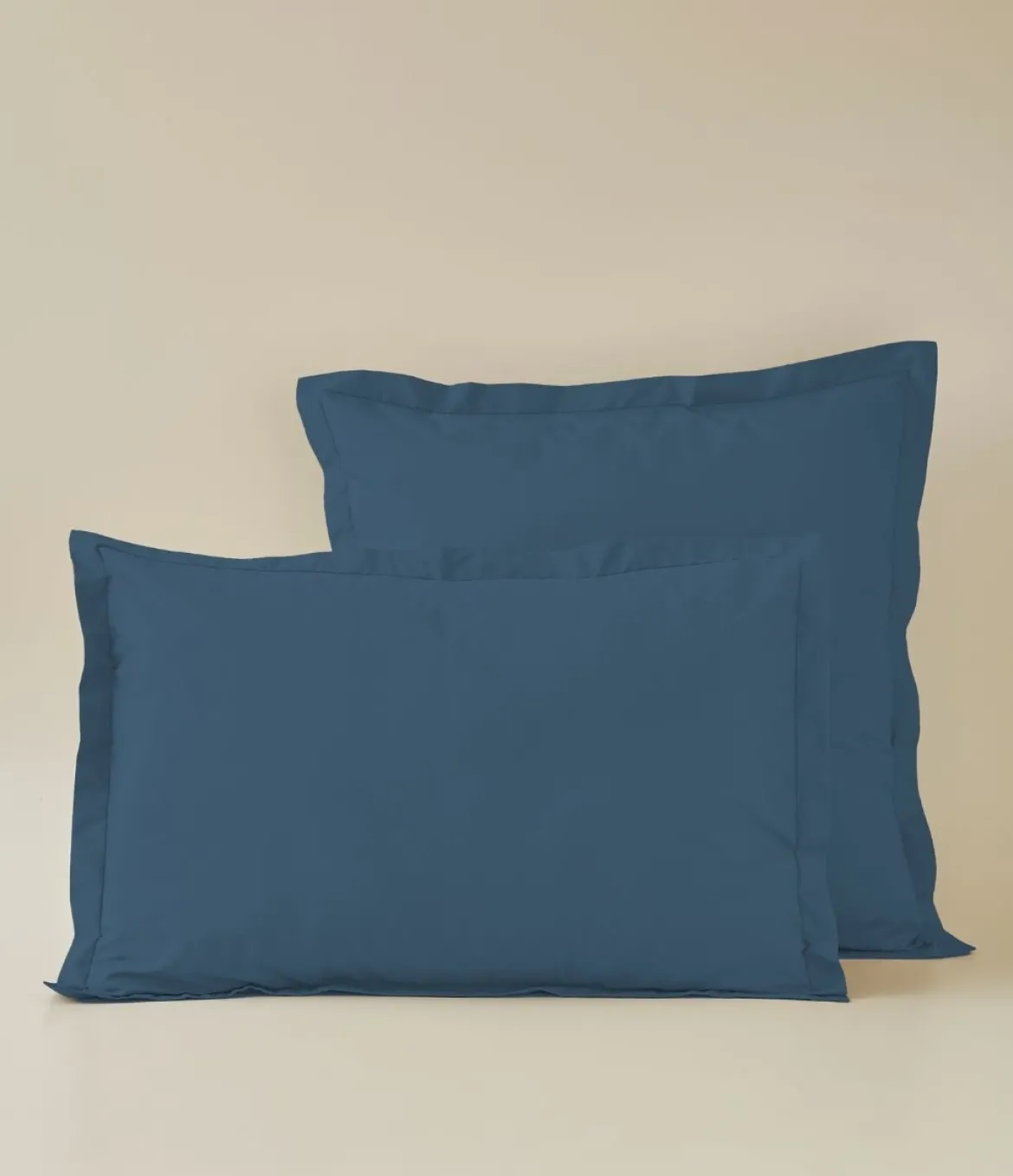 Taie d'oreiller coton bleu jean