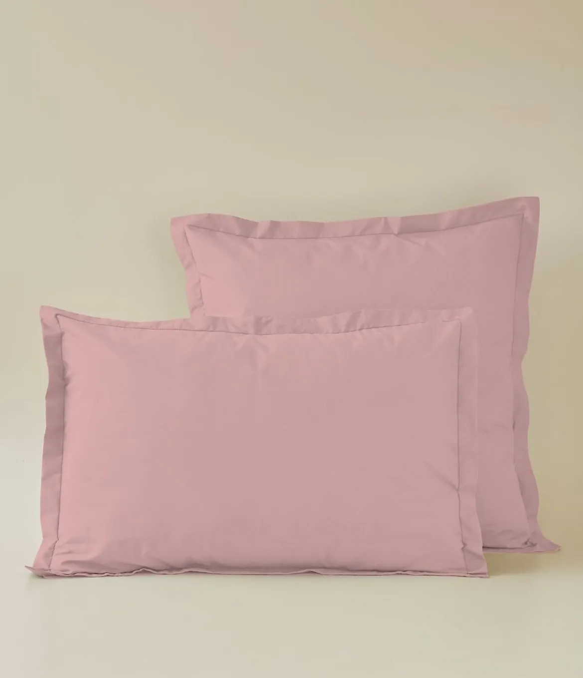 Taie d'oreiller coton rose macaron