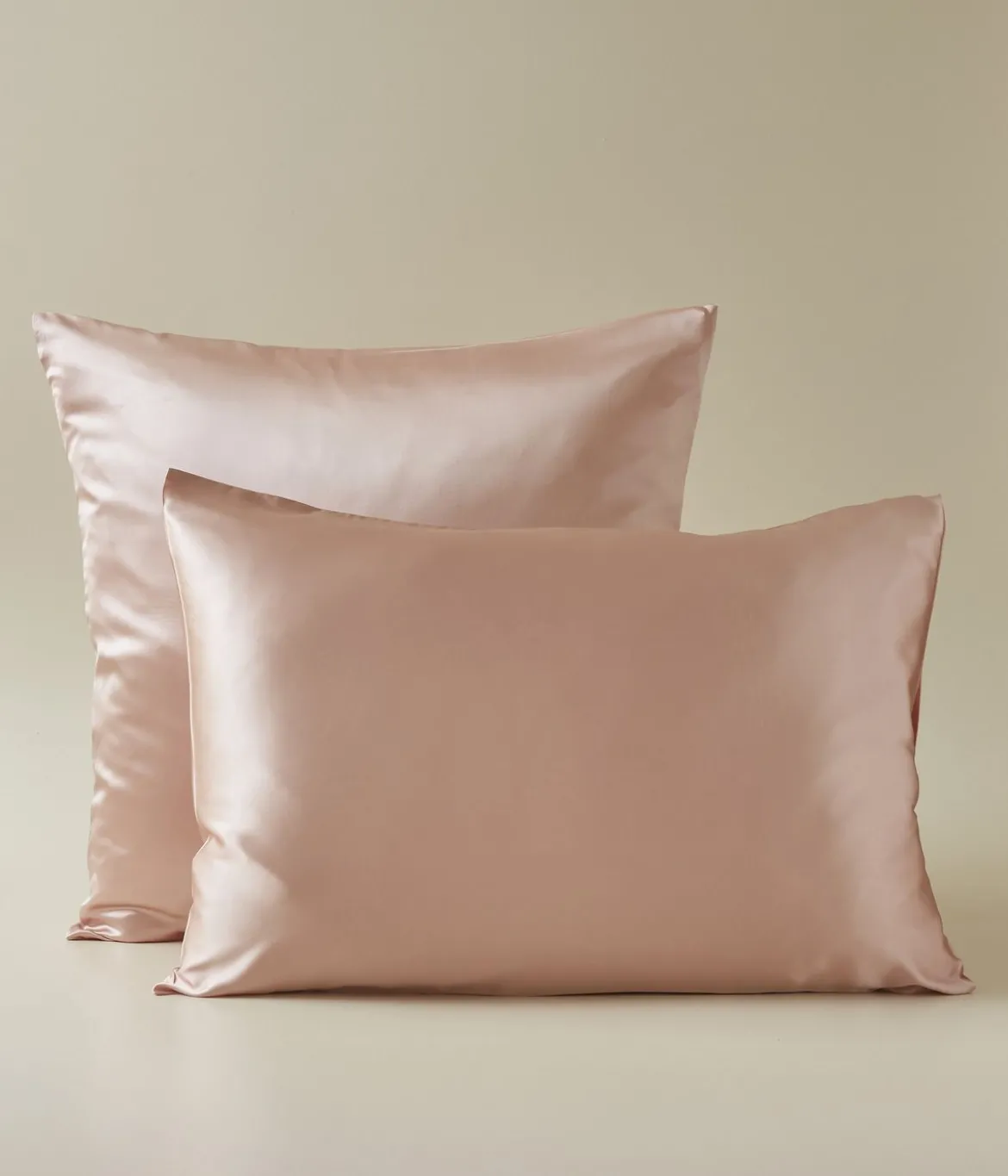 Taie d'oreiller en soie Rose
