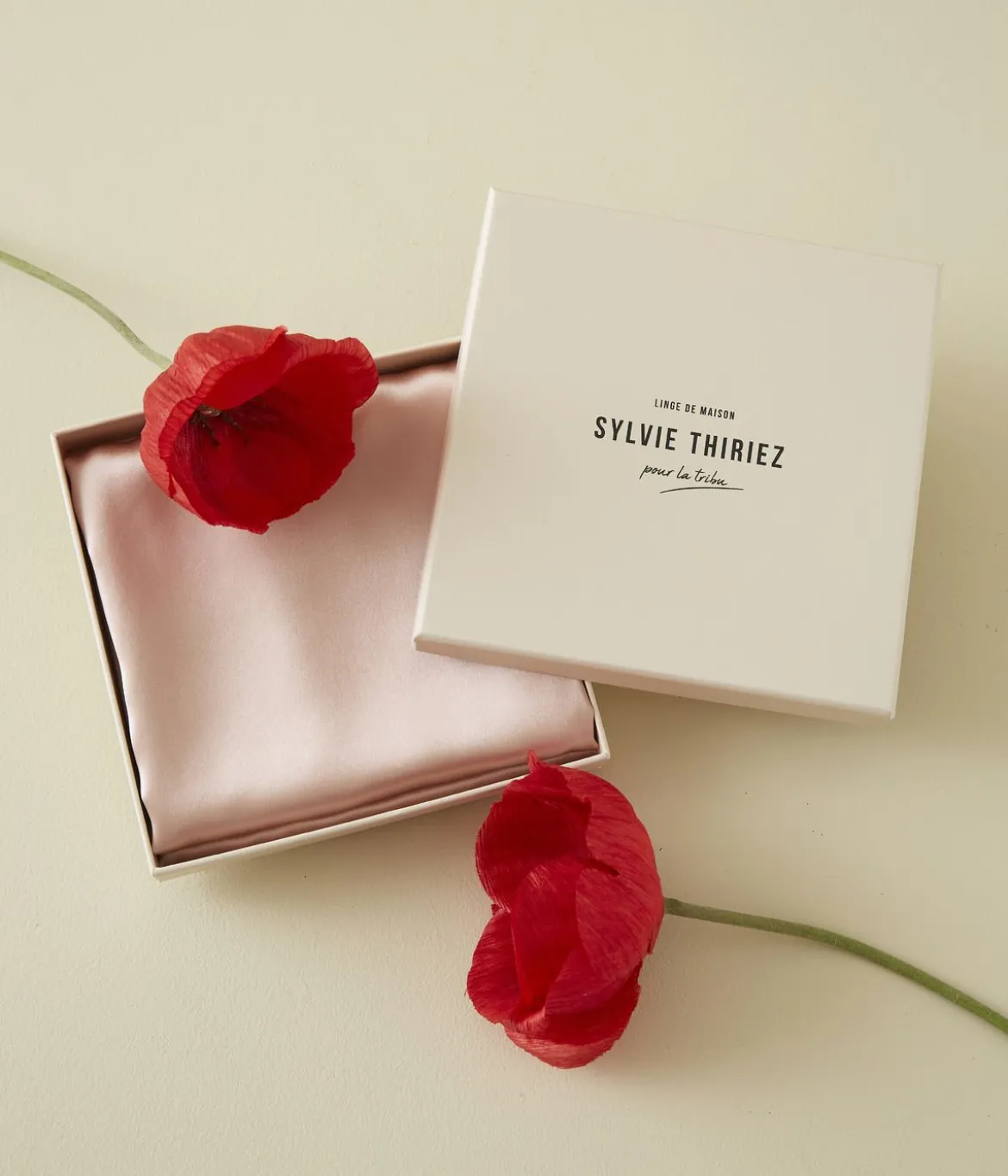 Taie d'oreiller en soie Rose