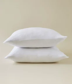 Taie d'oreiller gaze de coton blanc
