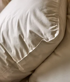 Taie d'oreiller percale lavéeBeige épeautre