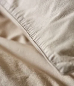Taie d'oreiller percale lavéeBeige épeautre