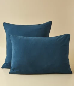 Taie d'oreiller percale lavée Encre