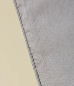 Taie d'oreiller percale lavée Gris granit