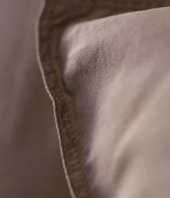 Taie d'oreiller satin de coton et Lyocell Tencel™ Noisette