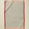 Torchon jacquard Grandeur nature bordeaux
