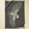 Torchon jacquard L'envol anthracite