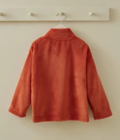 Veste polaire enfant orange bruni