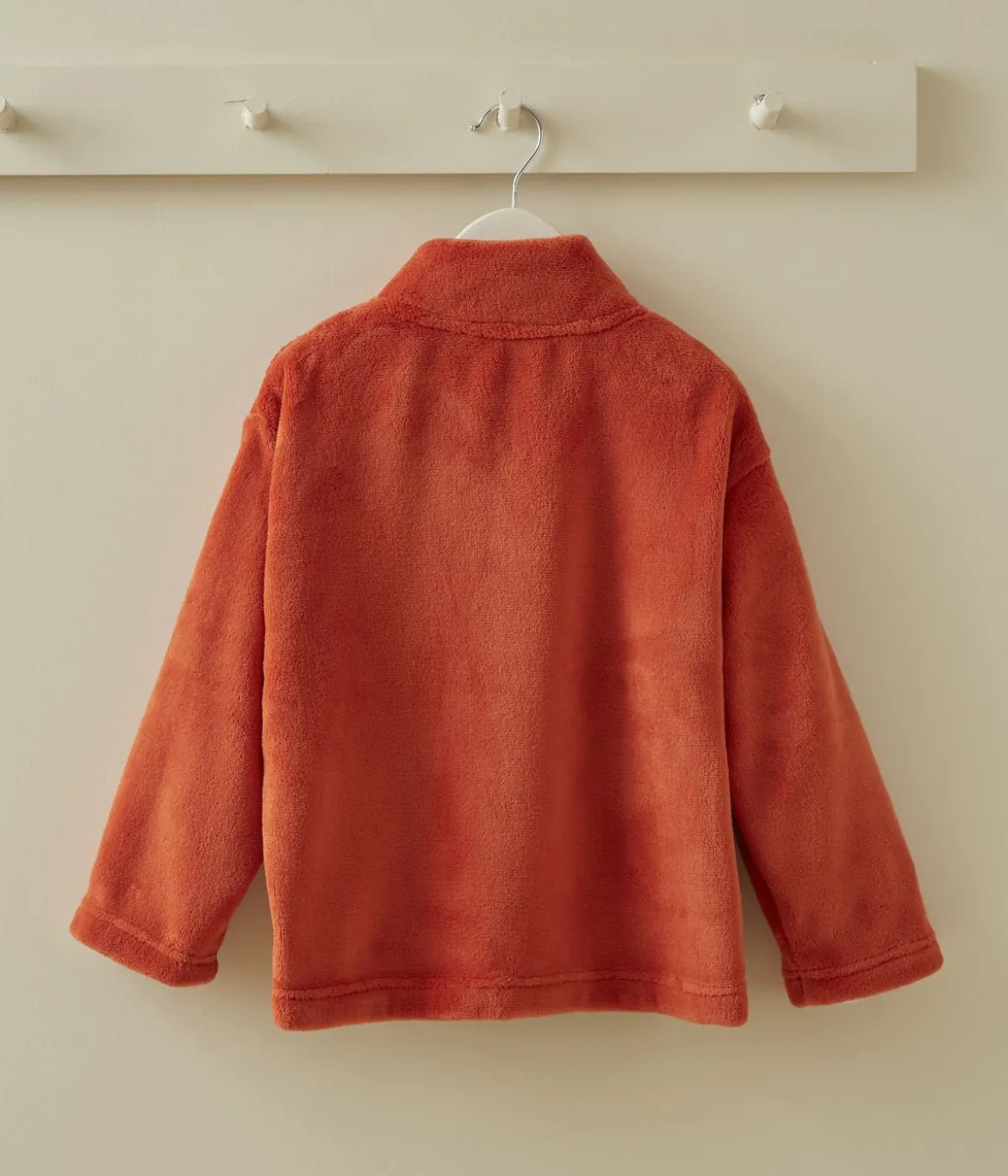 Veste polaire enfant orange bruni