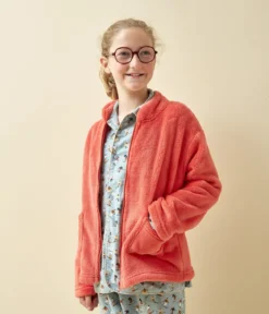 Veste polaire enfant Rose flamingo