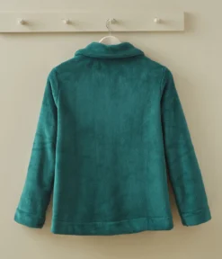 Veste polaire femme bleu pétrole