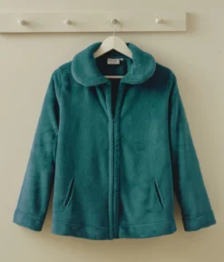 Veste polaire femme bleu pétrole